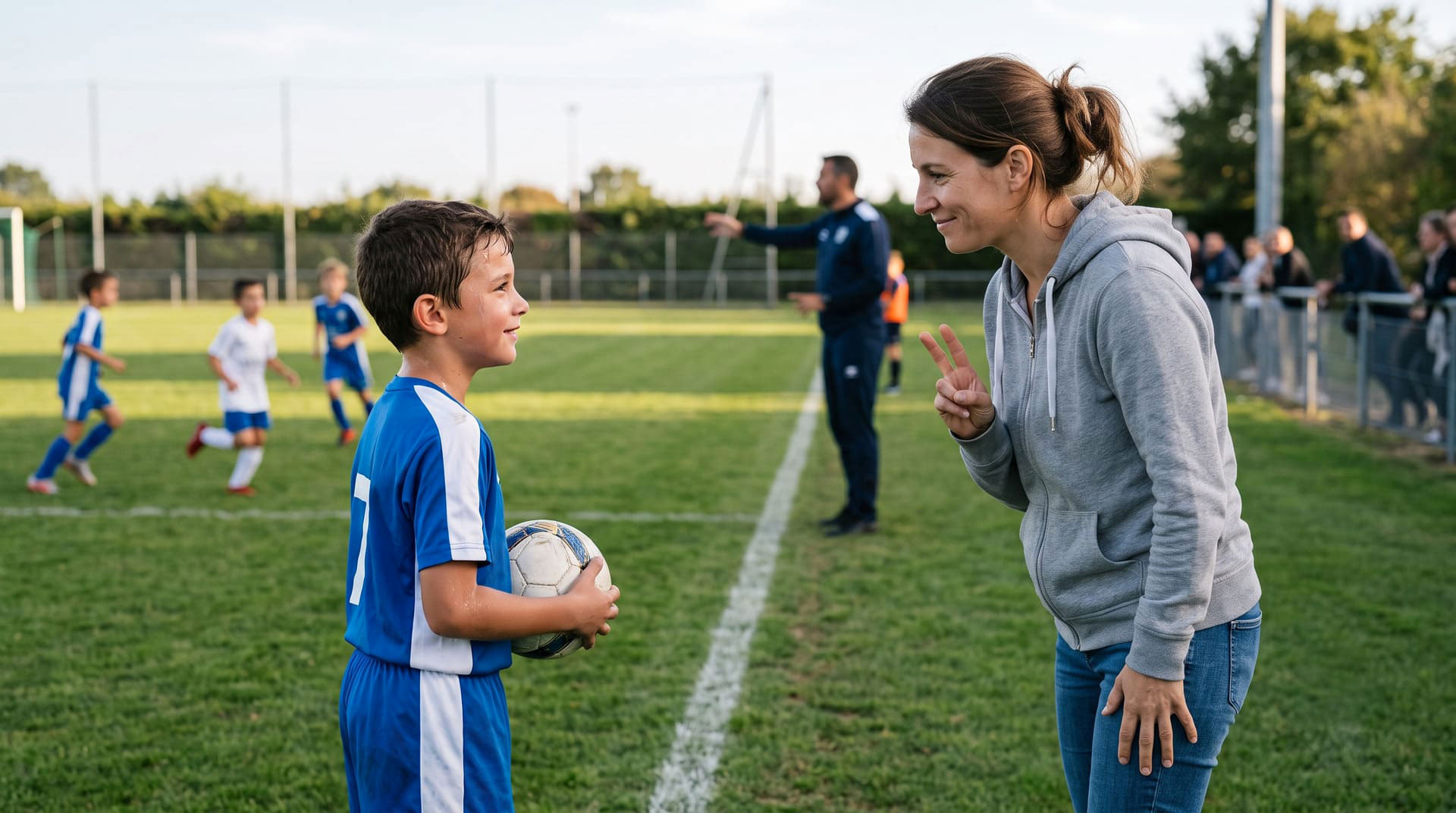 Parent au bord du terrain : encourager sans pression